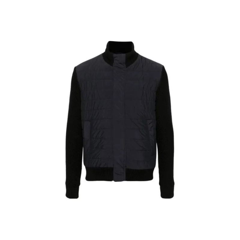 HERNO Knitted Panel Down Jacket-0