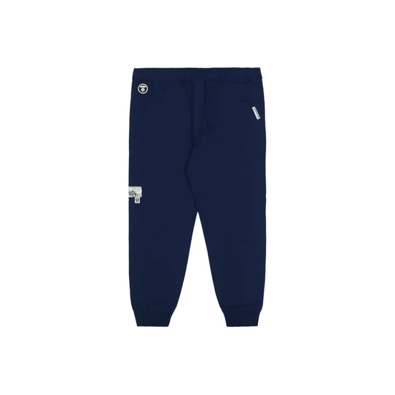 Aape Logo appliqué Cotton Track Pants-4