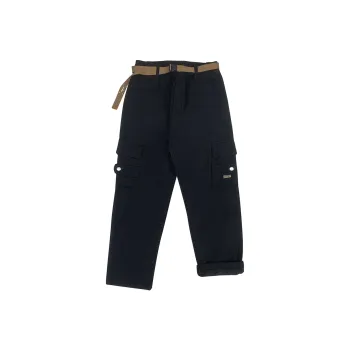 FONDLOOK Casual Pants Men's Black