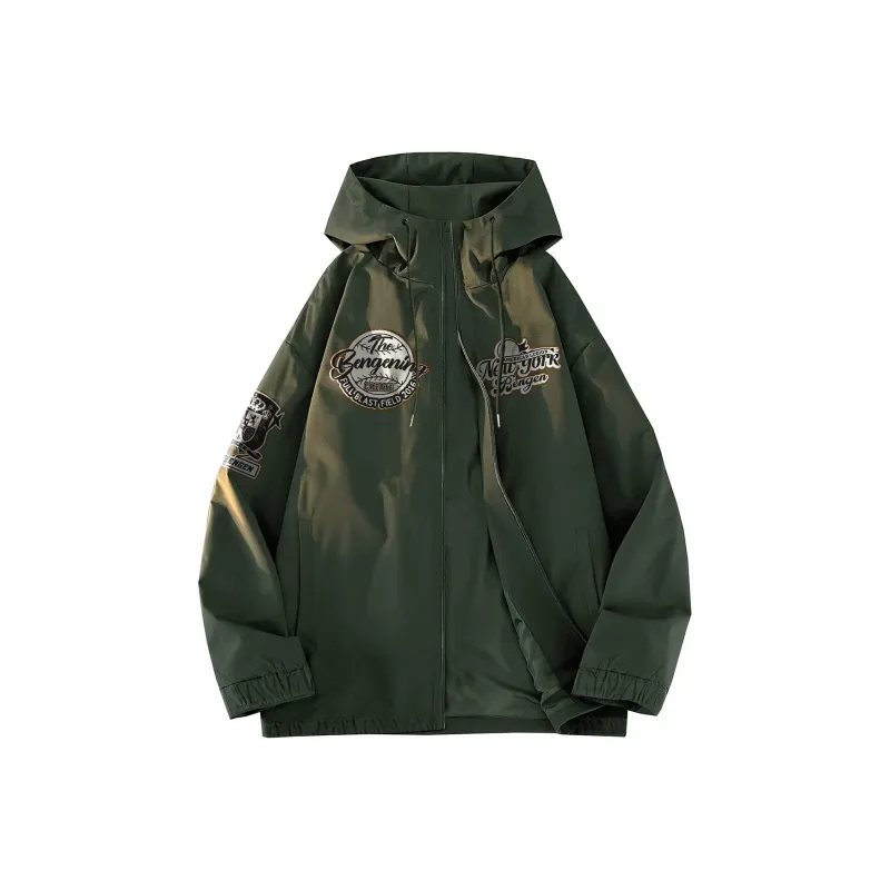 BENGEN Jackets Coats Unisex Black-2