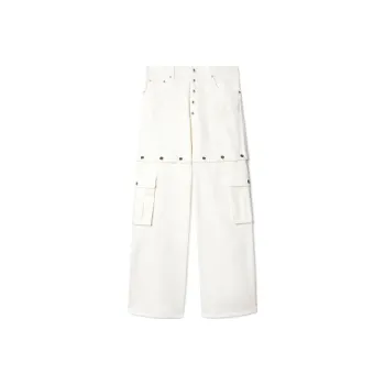 Off 90s Logo Patch Mid Rise Jeans