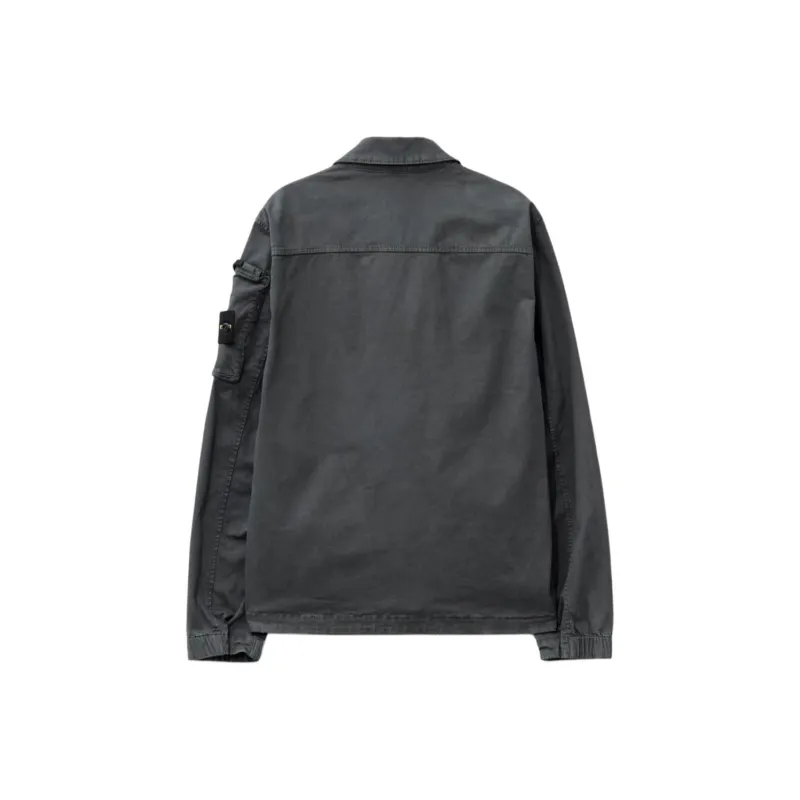 STONE ISLAND Logo Patch Zipped Jacket-1