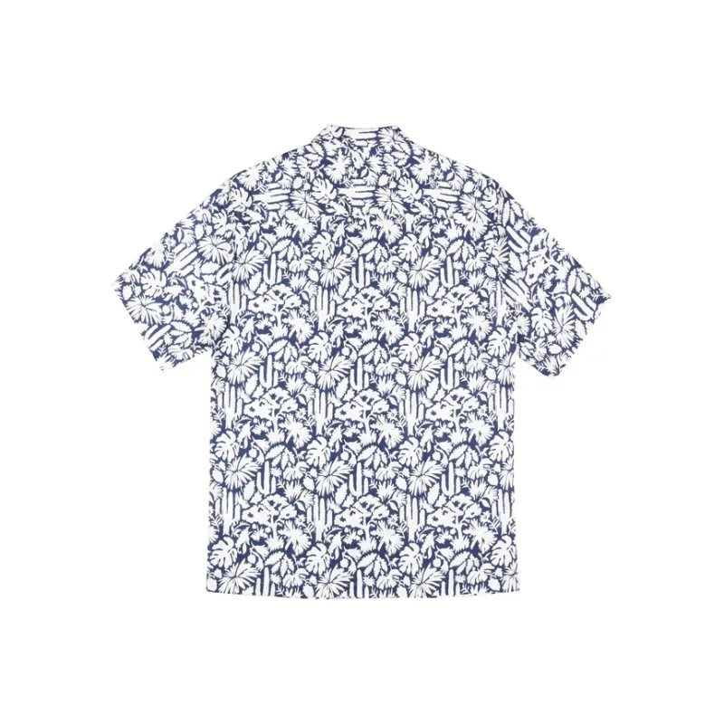Raidy Boer 2025 Summer Shirt Men's White Flower-1