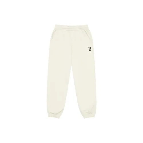 MLB Boston Red Sox Basic Collection 24FW Knitted Sports Pants Unisex Dark Cream