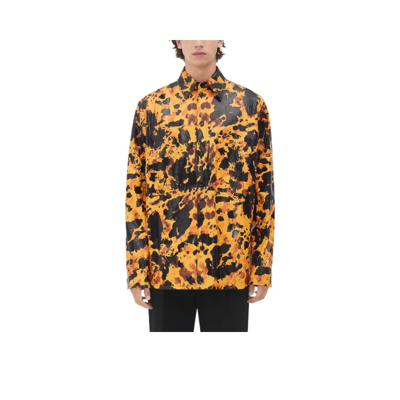 Bottega Veneta FW24 Leather Jacket Men's Mango-0