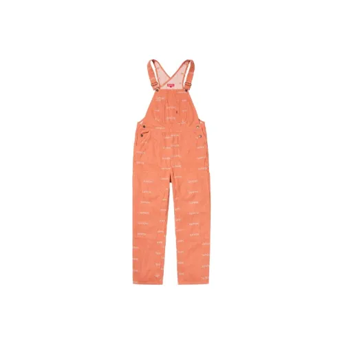 Supreme Logo Denim Overalls