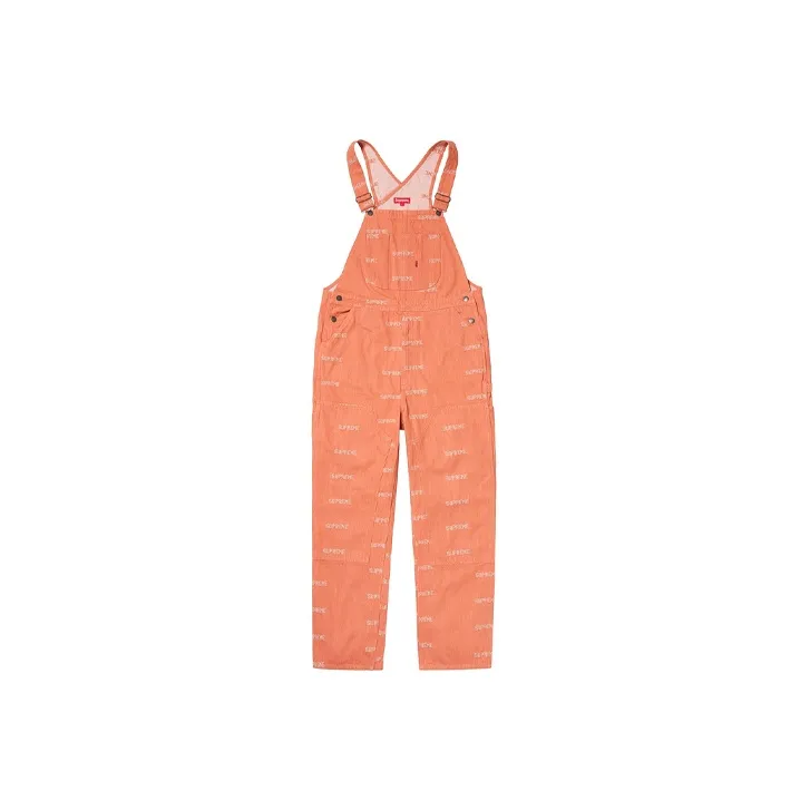 Supreme Logo Denim Overalls-0