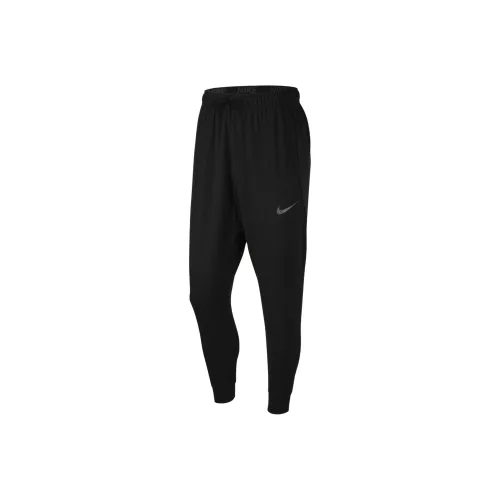 Nike Knitted Sports Pants Men's Black Gray Color