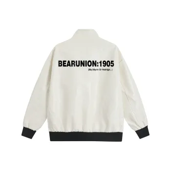 BEAR UNION Leather Jacket Unisex