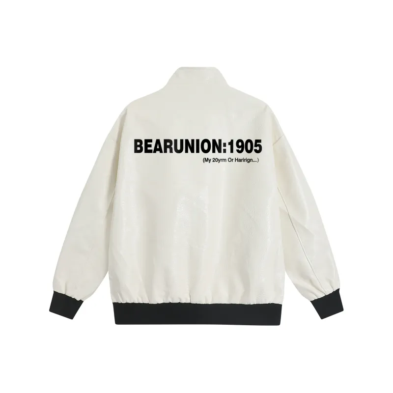 BEAR UNION Leather Jacket Unisex-2