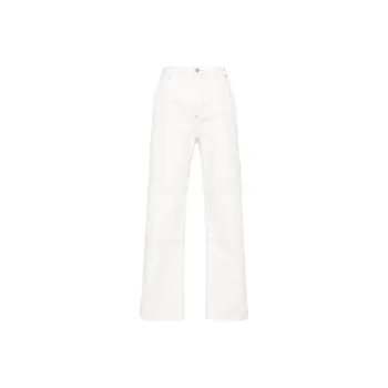 MM6 Maison Margiela Embroidered logo Straight leg Trousers