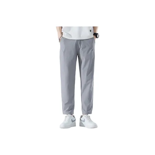 Tonlion Casual Pants Men's Light Gray