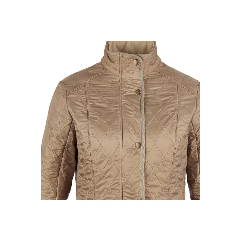 BARBOUR Cavalry Polarquilt Jackets Coats Women's Light Yellow Umber-4
