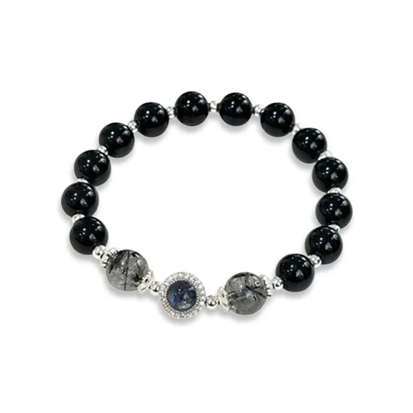 LuluCanaan Obsidian Bracelets Women's-0