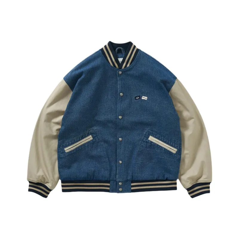714STREET Jackets Coats Unisex Denim Blue-0