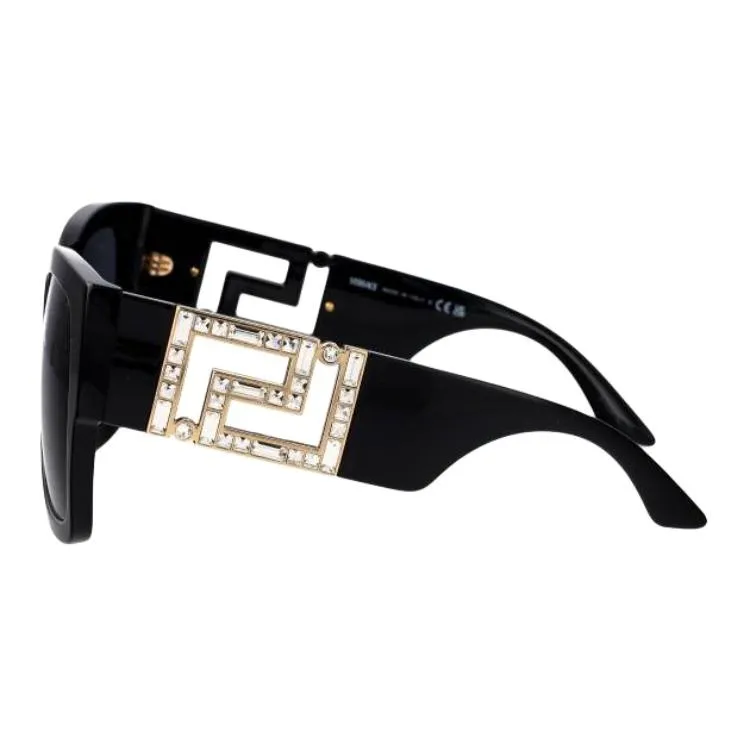FANSIZHE Acetate Irregular Shape Sunglasses Women's Black-2