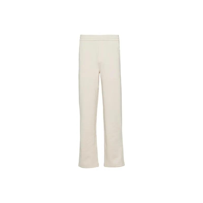 PRADA Triangle-logo Cotton Track Pants-0