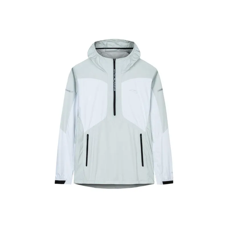 Anta Running Collection Jackets & Coats Men's Salt Crystal Gray/Pure White-0