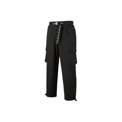 PUMA Humming 3,SS23 Chinese Culture Tribute Series Casual Pants Men Black