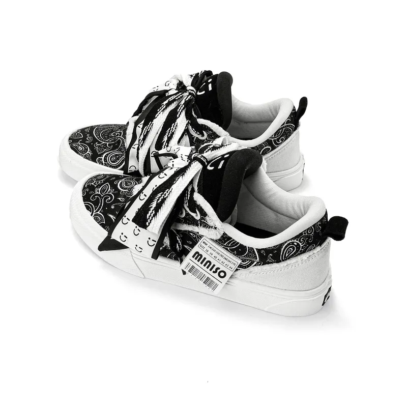 MINISO Skateboard Shoes Unisex Burgundy-18