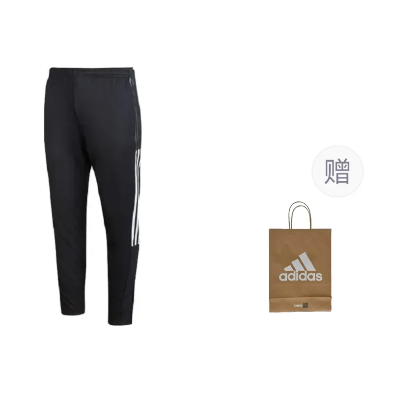 Adidas Knitted Sports Pants Men's Black-0