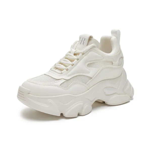 HR Low Top Chunky Sneakers Women's White-1