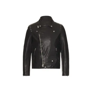 ALLSAINTS Leather Jacket Men's Black