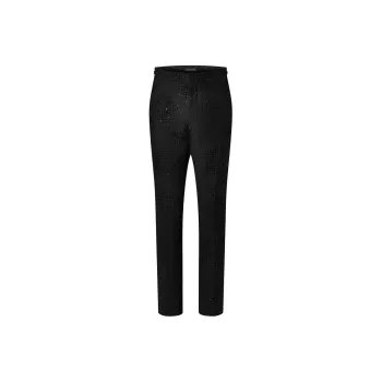 LOUIS VUITTON Monogram Wool Evening Pants