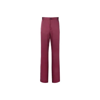 VERSACE Suit Trousers Men Burgundy