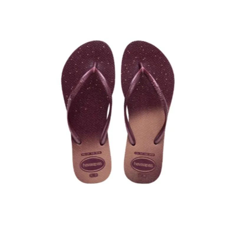 Havaianas Rubber Sole Quiet Odor-Resistant Flip Flops Unisex Purple-3