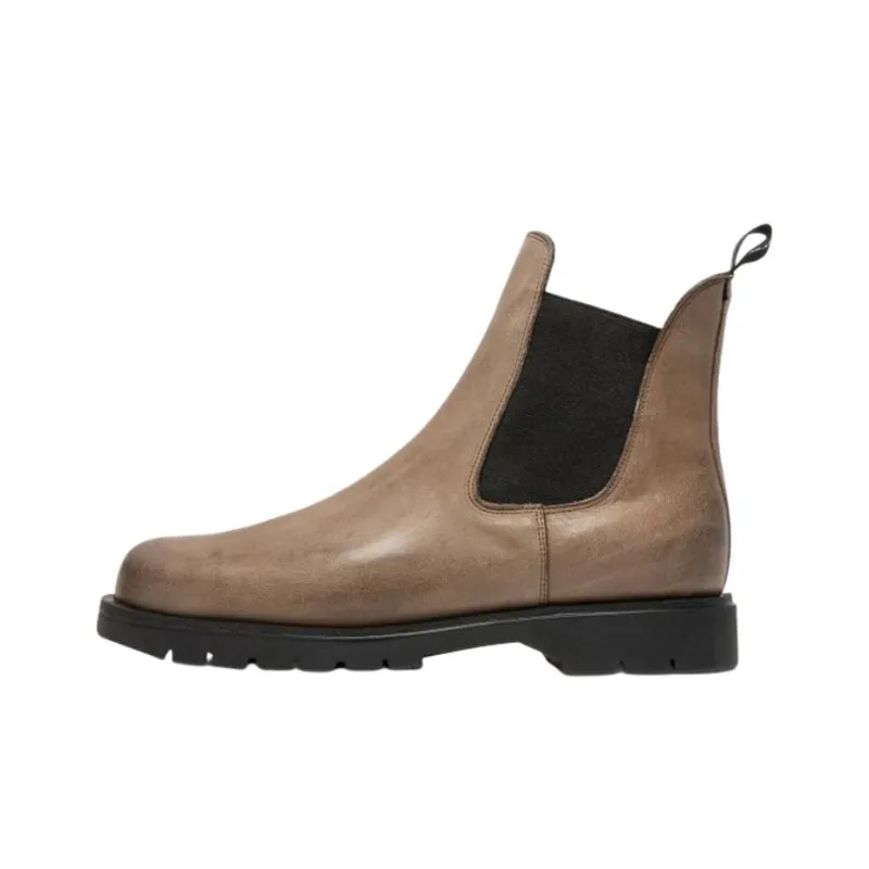 KLEMAN CLEON MANUFACTURE TONNANT VGT Chelsea Boots 2.5cm Men's Taupe-0