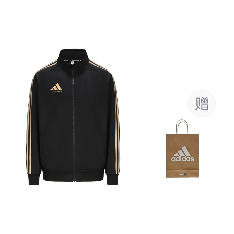 Adidas Jackets Coats Unisex Black Gold-0