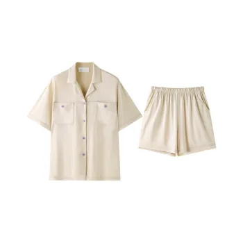 Meonsill Pajama Set Women's Apricot