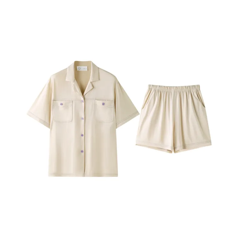 Meonsill Pajama Set Women's Apricot-0