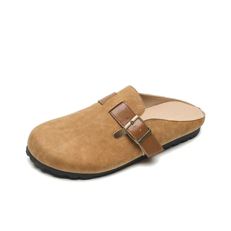 City Camel Rubber Sole Slip Resistant Closed Toe Slippers Women's-5