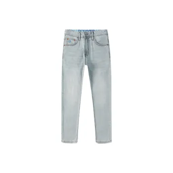 Devanro Jeans Men's Blue Ankle Length Pants