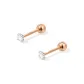 [1 Pair]2mm Double-Ended Stud Earrings[999 Fine Silver]