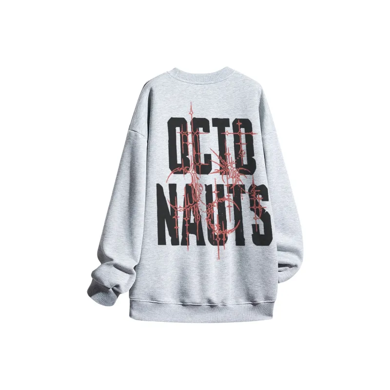 Small Columns Under The Sea Sweatshirt Unisex White-28
