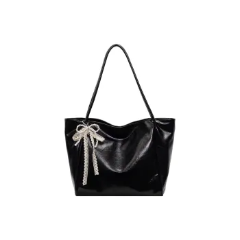 Jade En Plus PU Shoulder Bag Regular Women's Vintage Black/Cream Pink/Ivory White