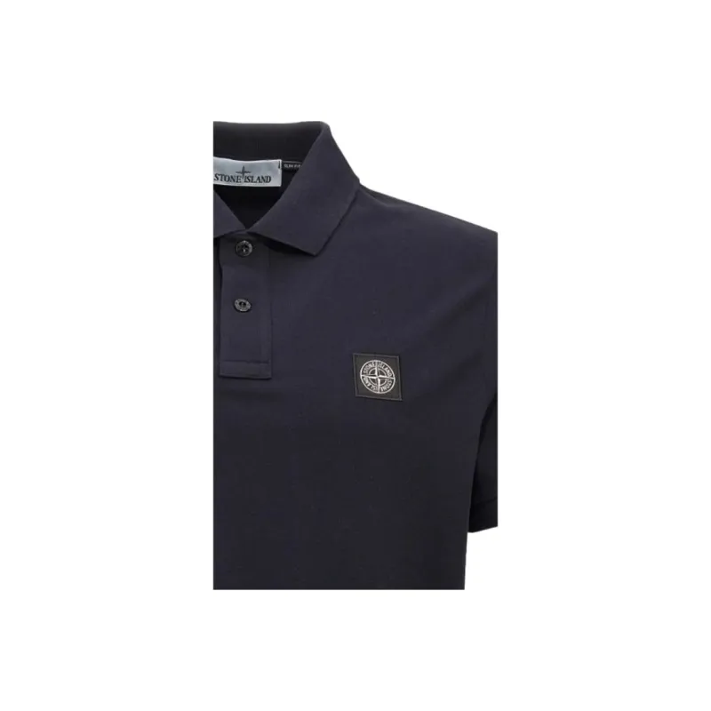 STONE ISLAND Logo Patch Polo Shirt-6