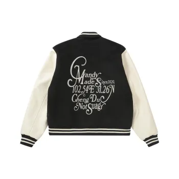 Candymade Haus Baseball Jacket Unisex Black