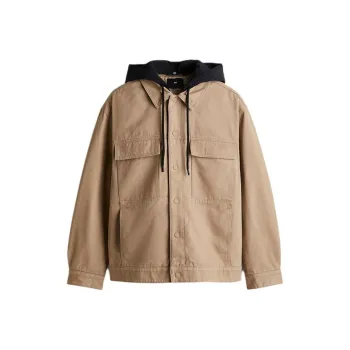 H&M New Year Puffer Jackets Men Khaki