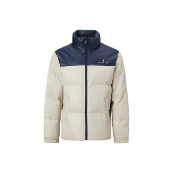 NAVIGARE Puffer Jacket Men's Coconut Milk White/Orchid