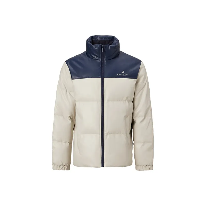 NAVIGARE Puffer Jacket Men's Coconut Milk White/Orchid-0