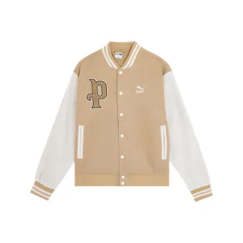 PUMA Baseball Jacket Unisex Khaki