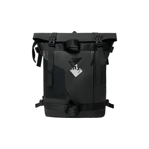 ZOGA Oxford Canvas Backpack Unisex Black Brown
