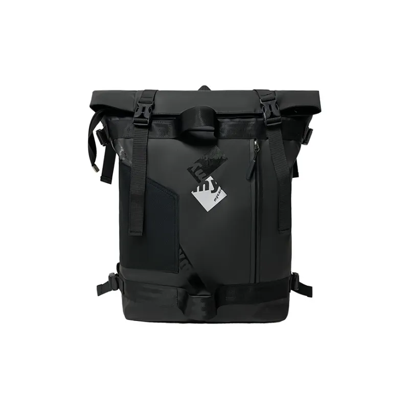 ZOGA Oxford Canvas Backpack Unisex Black Brown-0