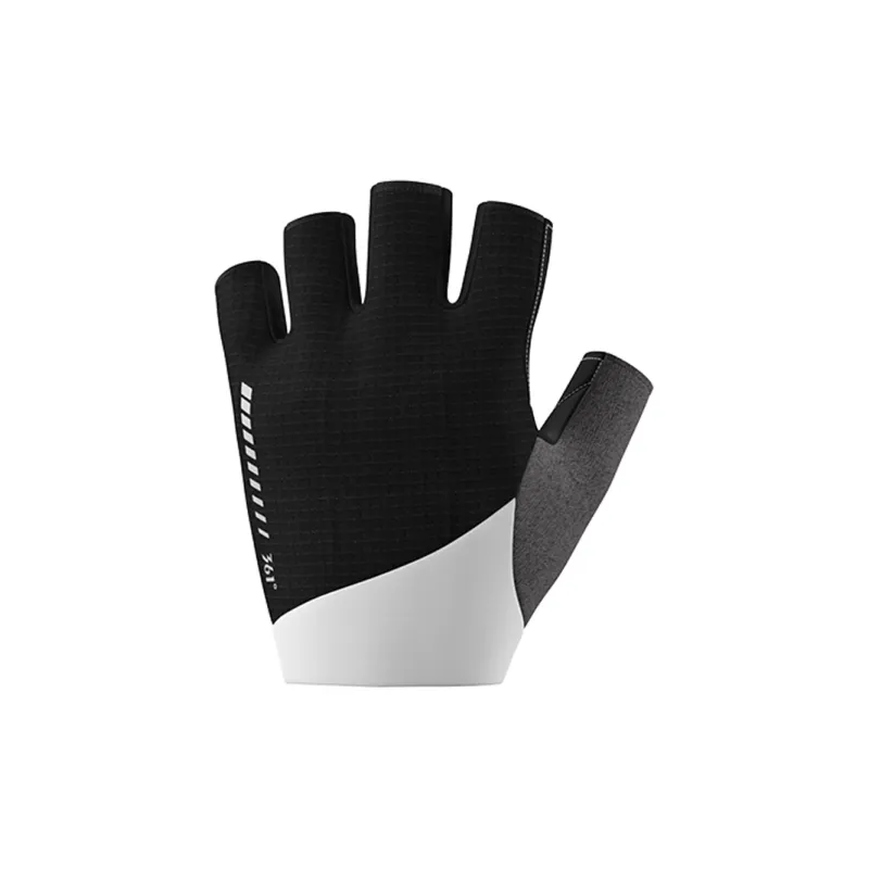 361° Cycling Gear Half Finger Gloves Everyday Unisex Black White-2
