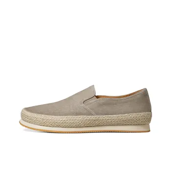 THOM WILLS Casual Versatile Suede Slip on Loafers Men's Khaki
