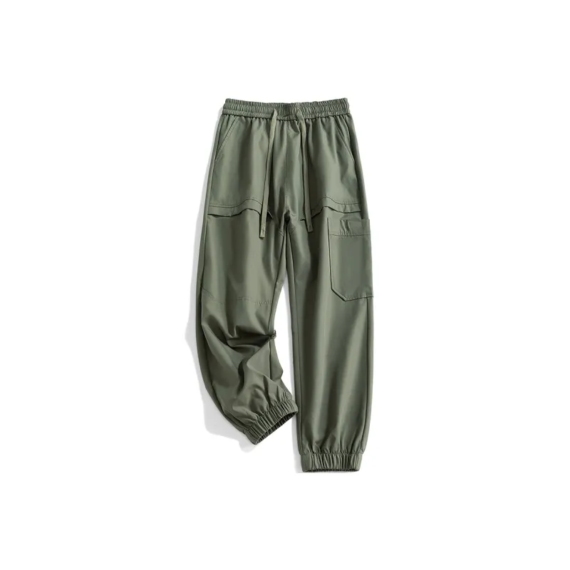 HCHUICHENG Casual Pants Unisex Caramel-7